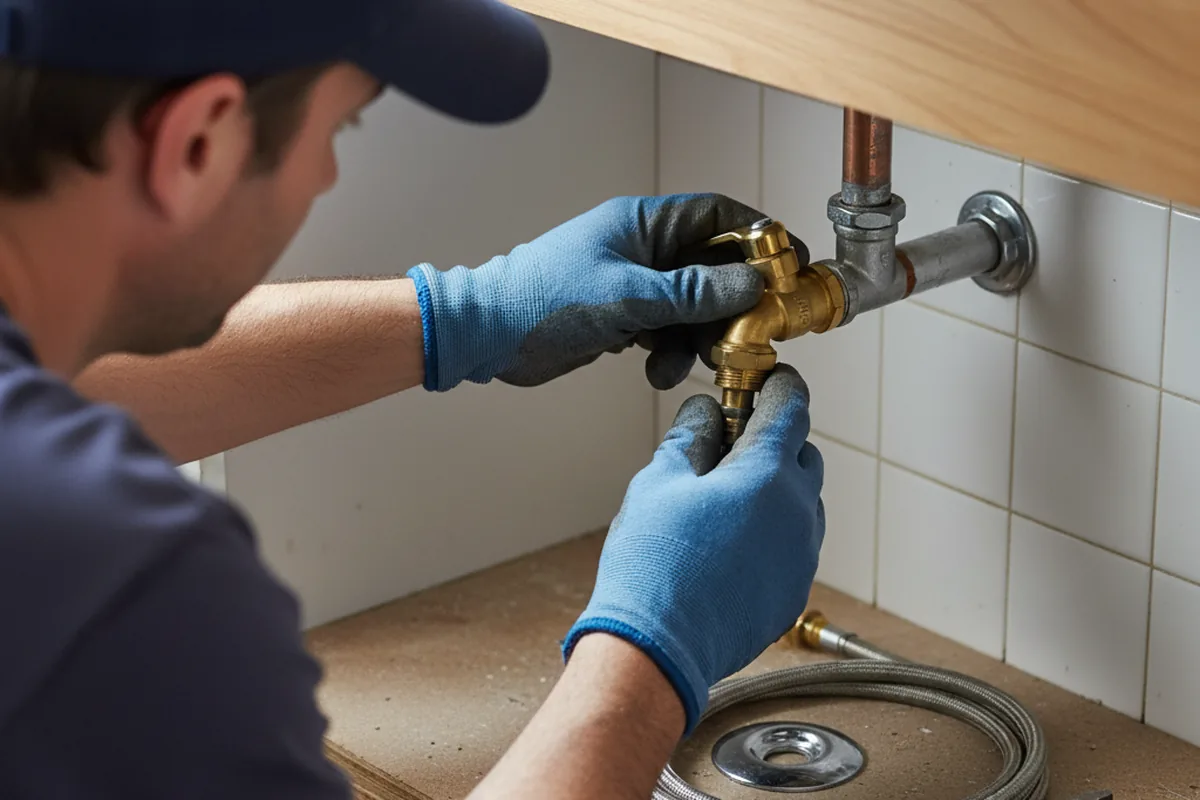 Shutoff valve and fitting work during Repiping in Neeses